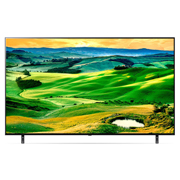 LG QNED80 75'' 4K Smart QNED TV, front view with infill image, 75QNED80SQA, thumbnail 2