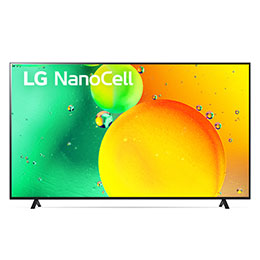 A front view of the LG NanoCell TV2