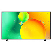 LG Nano75 75'' 4K NanoCell TV, front view with infill image, 75NANO75SQA, thumbnail 2