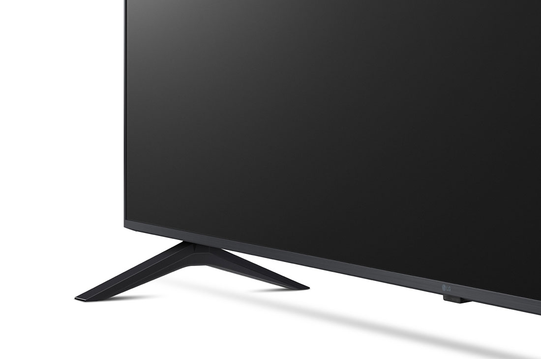 LG UQ80 75'' 4K Smart UHD TV, Close-up of the base, 75UQ8050PSB, thumbnail 6