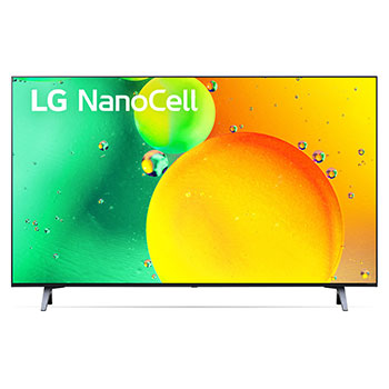 A front view of the LG NanoCell TV1