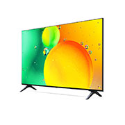 LG Nano75 50'' 4K NanoCell TV, 30 degree side view with infill image, 50NANO75SQA, thumbnail 3