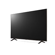 LG UHD TV UR75 75 inch 4K Smart TV 2023 | Magic Remote | Wall mounted TV | TV wall design | Ultra HD 4K resolution | AI ThinQ, 30 degree side view, 75UR7550PSC, thumbnail 3