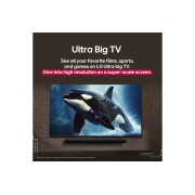 LG 43 Inch LG NanoCell AI NANO80 4k Smart TV 2025, LG TV with an impressively large screen mounted on a wall above a LG Soundbar in a modern style living room., 43NANO80ASA, thumbnail 8