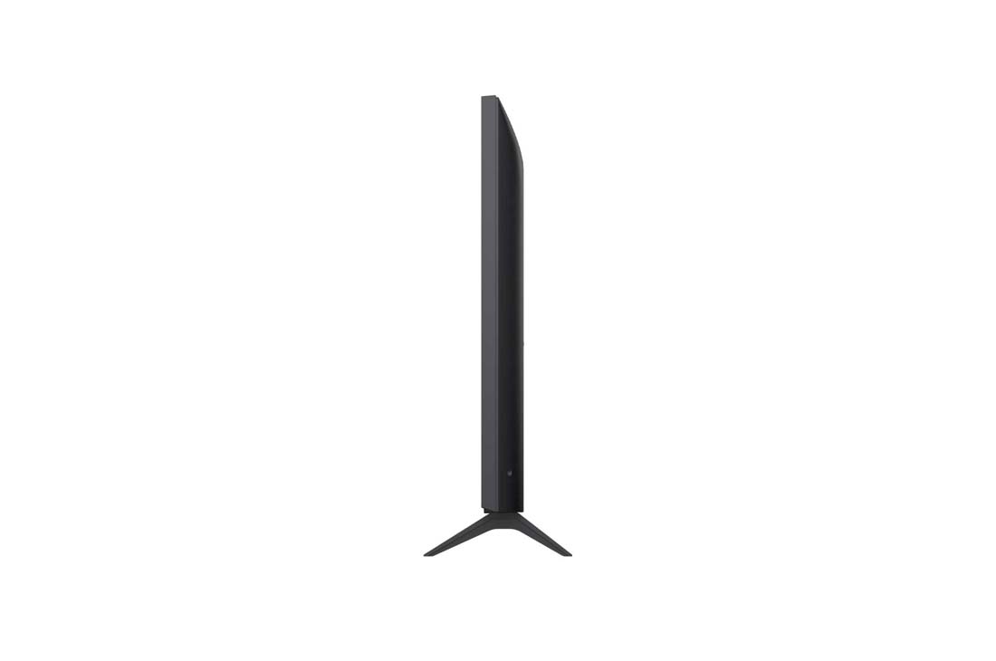 LG 43 Inch LG NanoCell AI NANO80 4k Smart TV 2025, Left-facing side view of LG NanoCell NANO80 TV., 43NANO80ASA, thumbnail 3