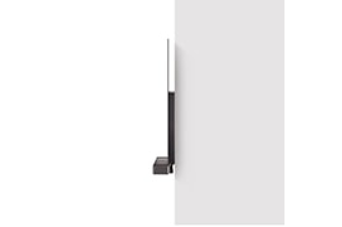 LG OLED evo AI C4 77 inch TV 4K Smart TV 2024 | Wall mounted | TV stand | TV wall design | Ultra HD 4K resolution | AI ThinQ, Side view of LG OLED evo TV, OLED C4 attached to the wall with the Synergy Bracket, OLED77C4PSA, thumbnail 4
