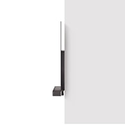 LG OLED evo AI C4 77 inch TV 4K Smart TV 2024 | Wall mounted | TV stand | TV wall design | Ultra HD 4K resolution | AI ThinQ, Side view of LG OLED evo TV, OLED C4 attached to the wall with the Synergy Bracket, OLED77C4PSA, thumbnail 4