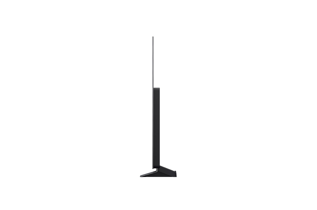 LG 65 inch LG OLED evo AI TV C5 144Hz Gaming Mode* Dolby Vision & HDR10 4K UHD (2025), Front view and side view of LG OLED evo AI C5 4K Smart TV showing its length, width, height, and depth dimensions., OLED65C5PSA, thumbnail 4