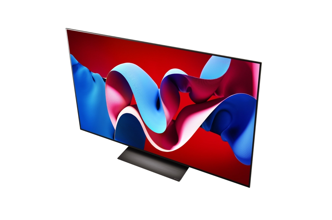 LG OLED evo AI C4 55 inch TV 4K Smart TV 2024 | Wall mounted | TV stand | TV wall design | Ultra HD 4K resolution | AI ThinQ, Side view of LG OLED evo TV, OLED C4, OLED55C4PSA, thumbnail 8