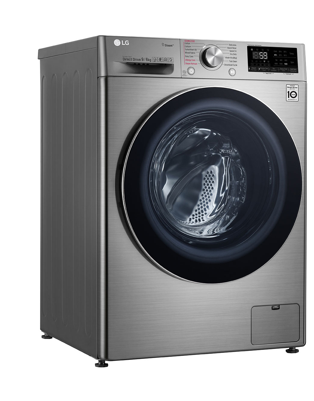 9 6KG TurboWash Front Load Washer Dryer in Silver LG BD