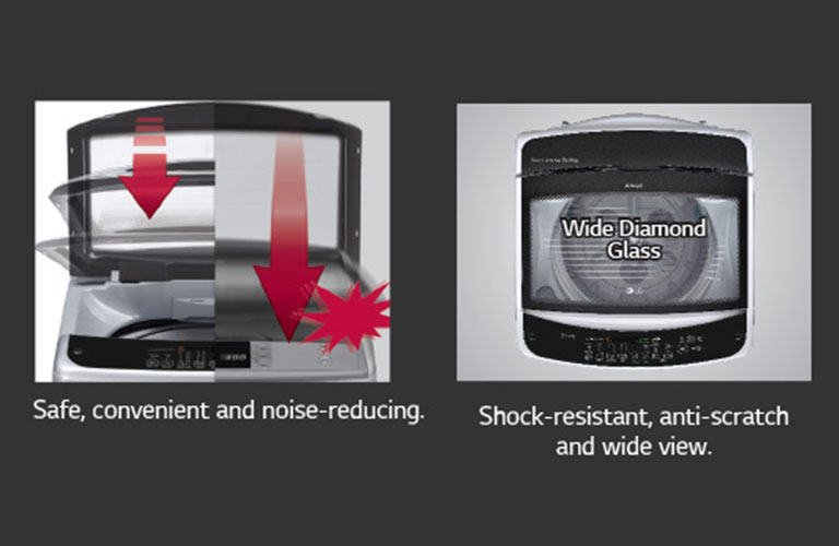 Soft Closing & Wide Diamond Glass Door1