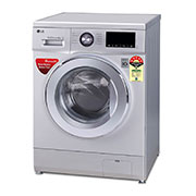 LG 8.0Kg, 6 Motion Direct Drive, Touch Panel, Fuzzy Logic, Baby Care, Sports wear, Child Lock, Front Load Washing Machine, LG F1208NMTS Right View, F1208NMTS, thumbnail 3
