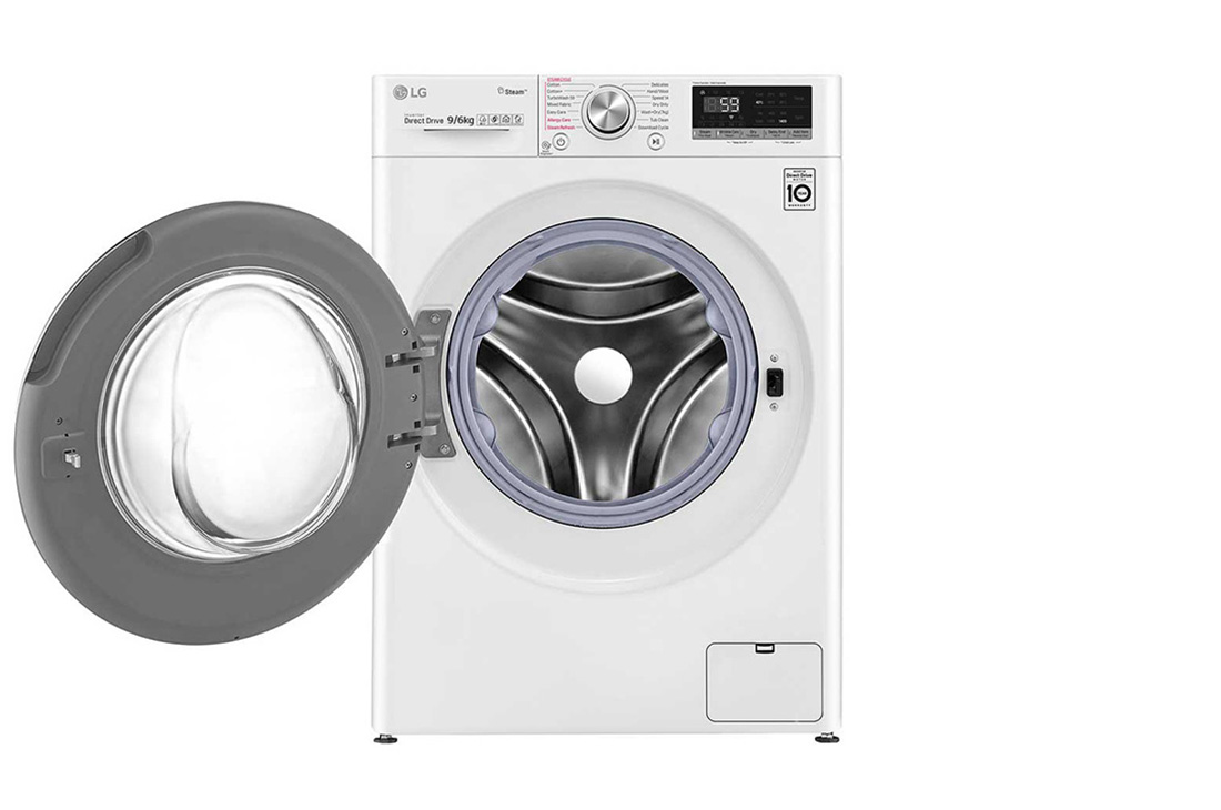 LG 9/6kg, AI Direct Drive Front Load Washer Dryer, FV1409H3W, thumbnail 2