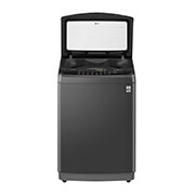 LG Smart Inverter Top Load Washing Machine, 9KG, Black, Front view of LG Smart Inverter Top Load Washing Machine (top opened) with TurboDrum, 9KG, in black, T2109VSAB, thumbnail 2, T2109VSAB, thumbnail 2