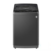 LG Smart Inverter Top Load Washing Machine, 11KG, Black, Front view of LG Smart Inverter Top Load Washing Machine with TurboDrum and Smart Motion, 11KG, in middle black, T2311VSAB, T2311VSAB, thumbnail 1