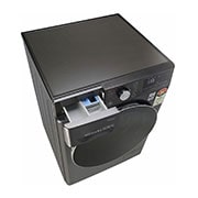 LG 8.0 kg Fully Automatic Front Load Washing Machine Black  (FV1408S4B), Top Perspective Open, FV1408S4B, thumbnail 3