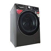 LG 8.0 kg Fully Automatic Front Load Washing Machine Black  (FV1408S4B), Top Perspective, FV1408S4B, thumbnail 4