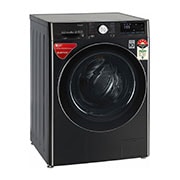 LG 8.0 kg Fully Automatic Front Load Washing Machine Black  (FV1408S4B), Left View, FV1408S4B, thumbnail 5