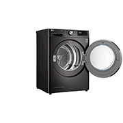 LG Dual Inverter Heat Pump Dryer, 9KG, Black, Left view, TD-H90VBD, thumbnail 8