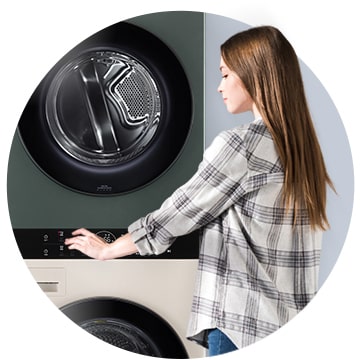 A woman is comfortably operating the product with Center Control.