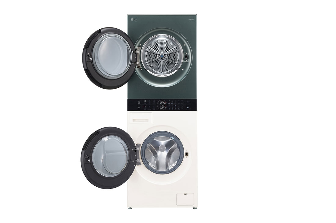 LG 14/10kg AI DD™ Front Load WashTower™, It shows WashTower placed in the utility room., WT1410NHEG, thumbnail 3