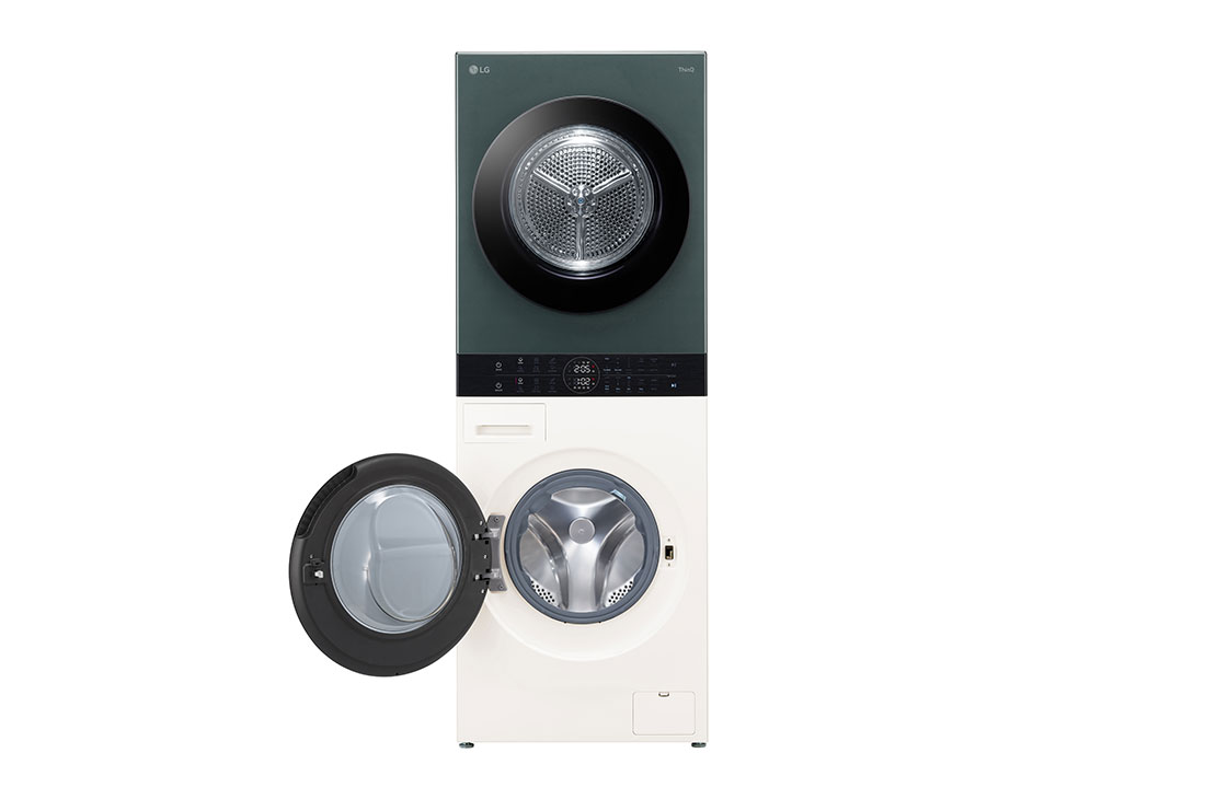 LG 14/10kg AI DD™ Front Load WashTower™, Right Side (with two doors closed for dryer and washer), WT1410NHEG, thumbnail 9