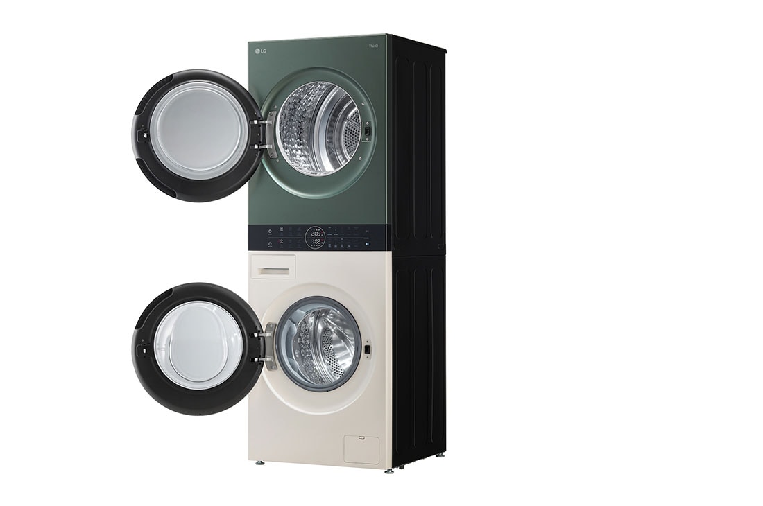 LG 14/10kg AI DD™ Front Load WashTower™, Image describing WashTower's Smart Pairing., WT1410NHEG, thumbnail 12