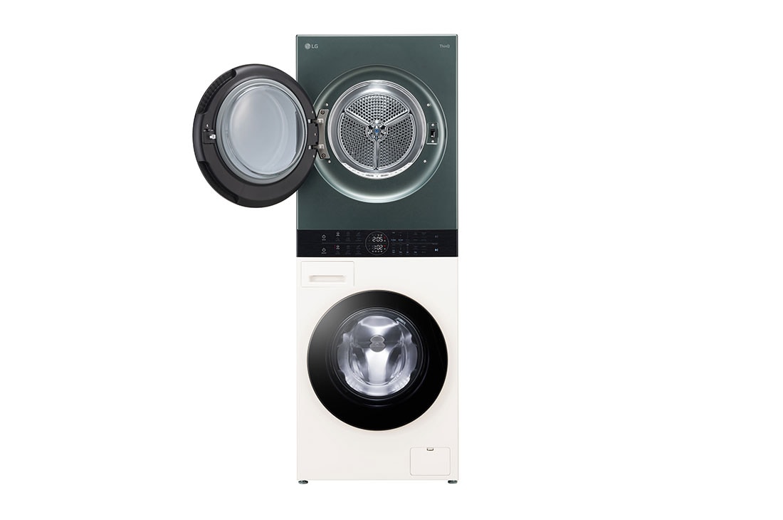 LG 14/10kg AI DD™ Front Load WashTower™, Lifestyle interior with Objet Collection., WT1410NHEG, thumbnail 13