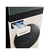 LG 14/10kg AI DD™ Front Load WashTower™, Panel Detail (with some buttons on the center panel light on), WT1410NHEG, thumbnail 5