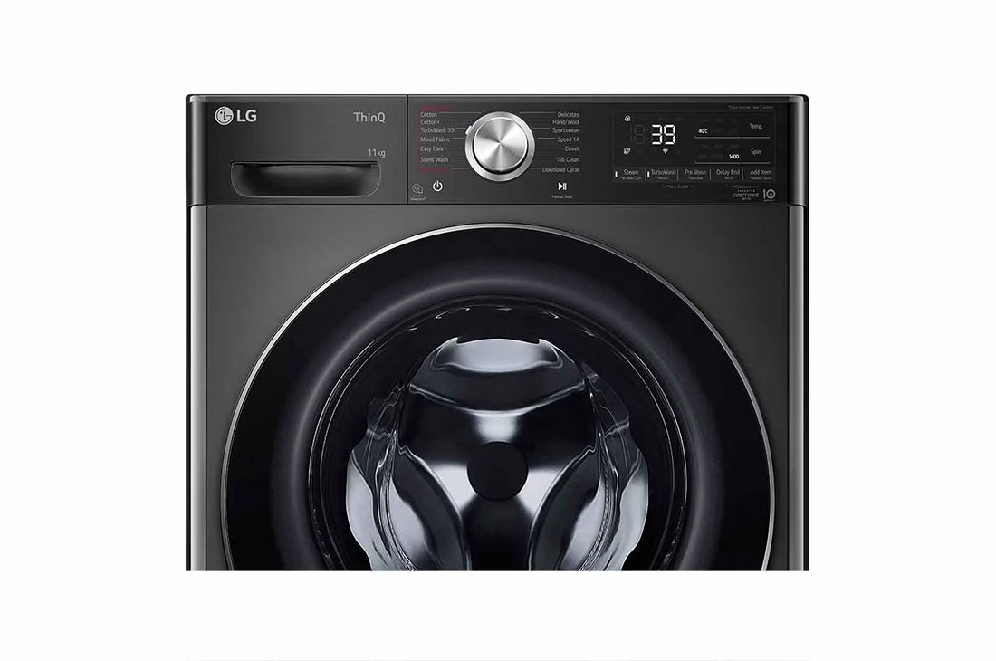 LG 11kg, AI Direct Drive Front Load Washing Machine, front panel detail, FV1411S2B, thumbnail 5