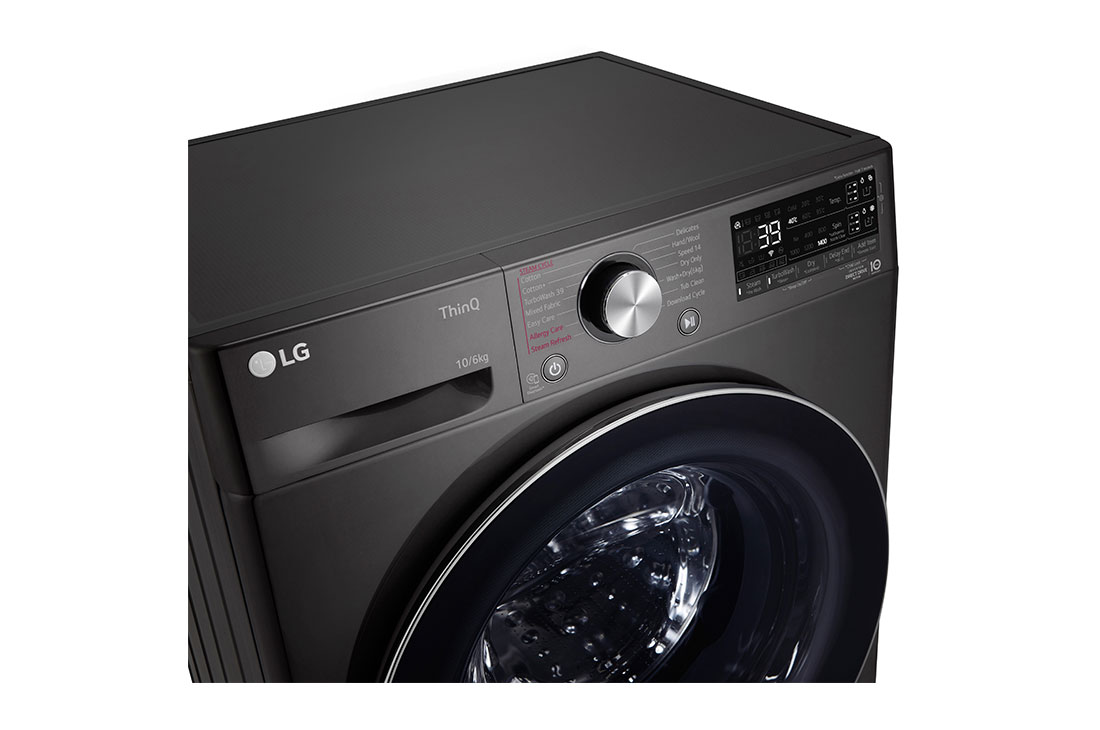 LG 10/6kg, AI Direct Drive Front Load Washing Machine, top view, FV1410H3BA, thumbnail 3