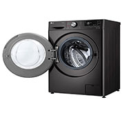 LG 10/6kg, AI Direct Drive Front Load Washing Machine, side view  door open, FV1410H3BA, thumbnail 11