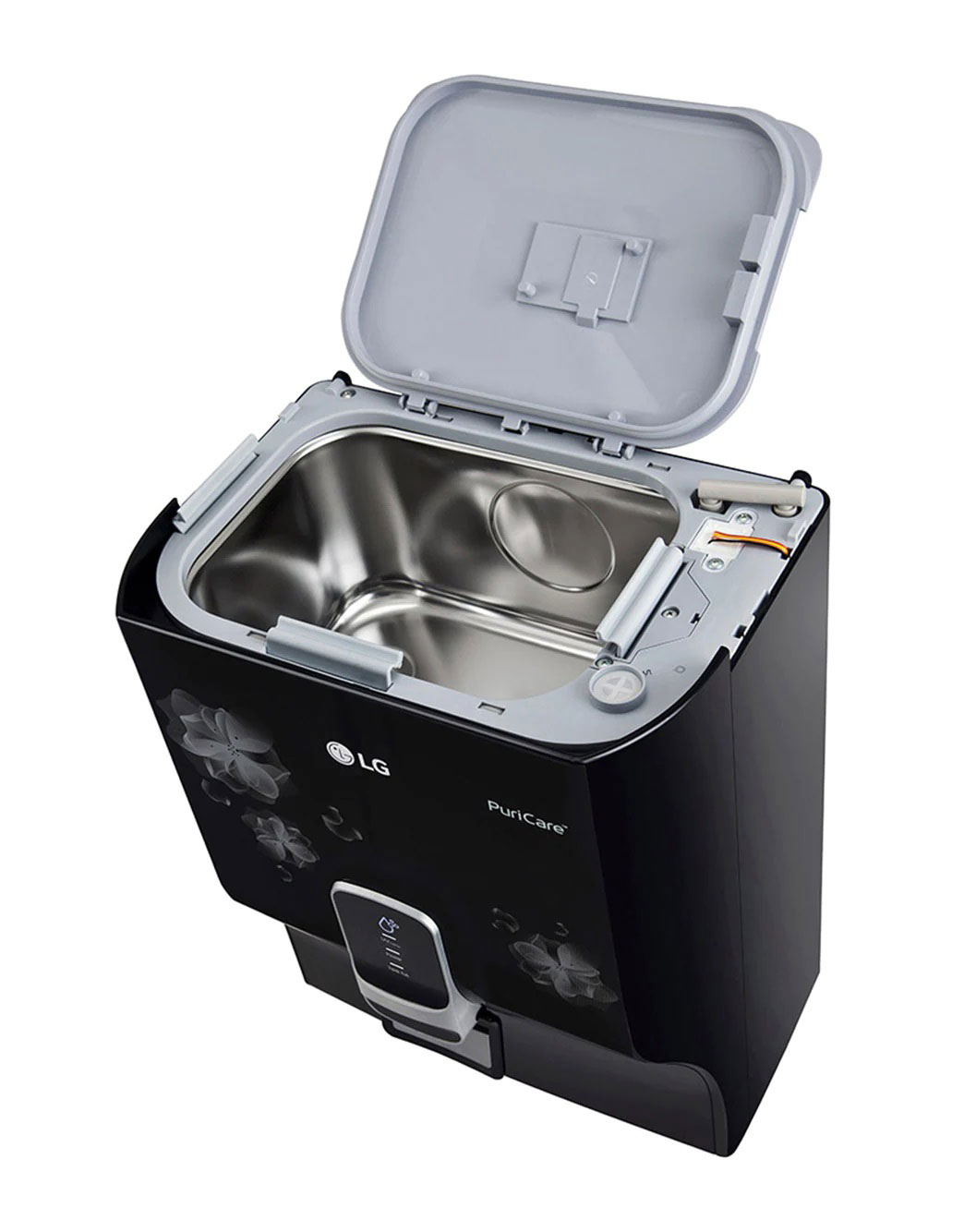 8L Dual Protection Stainless Steel Tank Black Floral LG BD