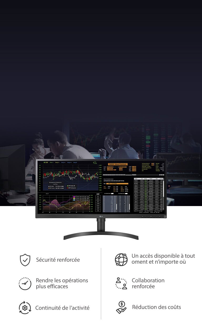 Avec le Cloud Computing, vous pourrez profiter d’une sécurité accrue, rendre les opérations plus efficaces, profiter d’un accès disponible à tout moment et n’importe où, d’une collaboration renforcée, d’une continuité de l’activité et d’une réduction des coûts.