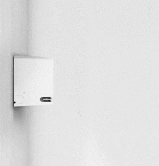 Animation d’un climatiseur LG montrant la fonction AI Air ajustant automatiquement le flux d’air pour un confort optimal.