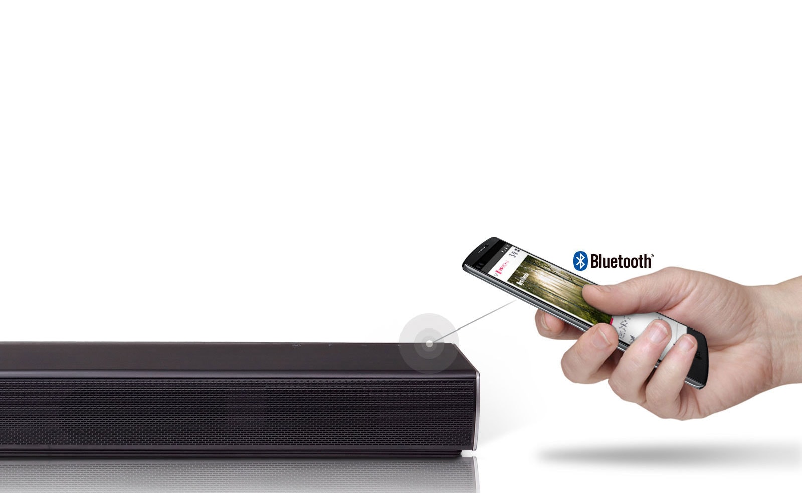 Écoutez votre musique sur la barre de son<br>1