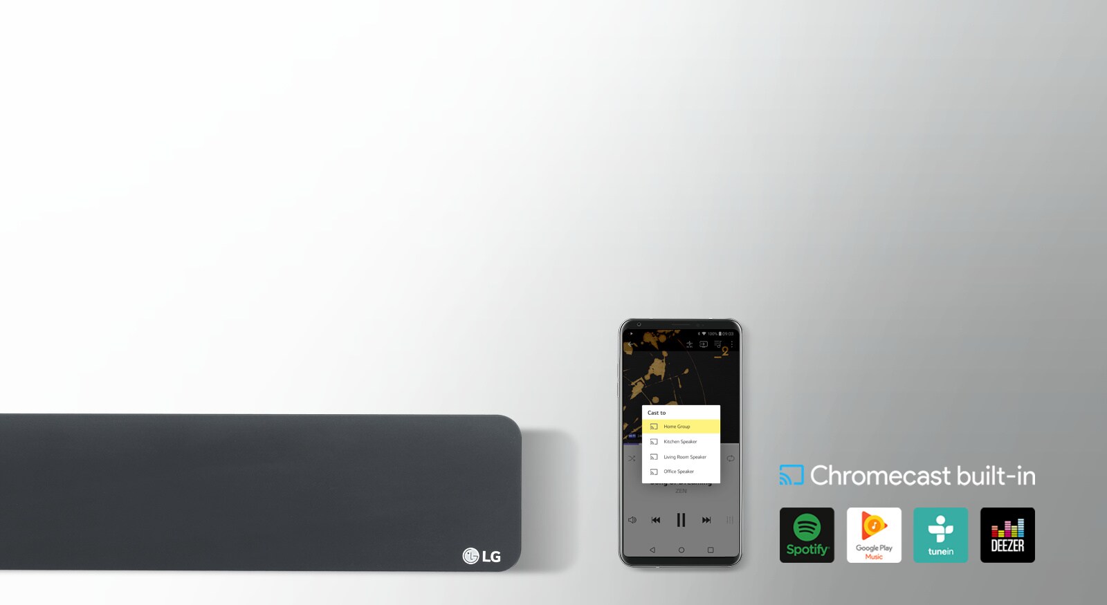 Chromecast intégré<br>1