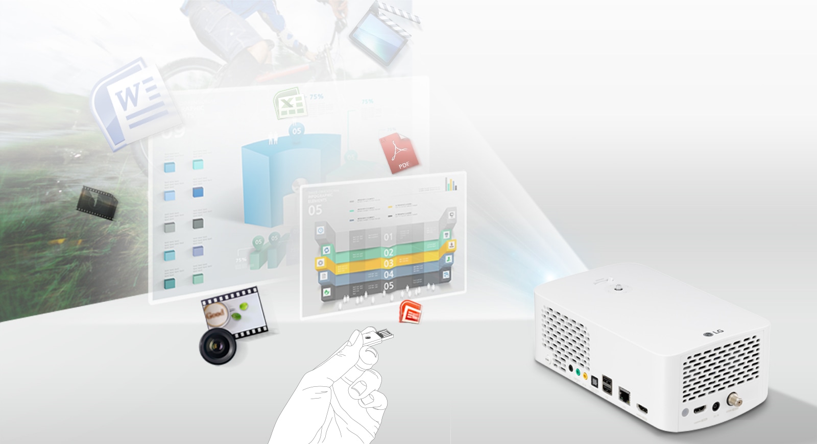 Un projecteur sans PC1