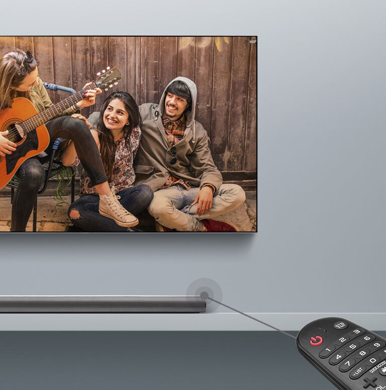 Contrôle avec la télécommande TV<br>2