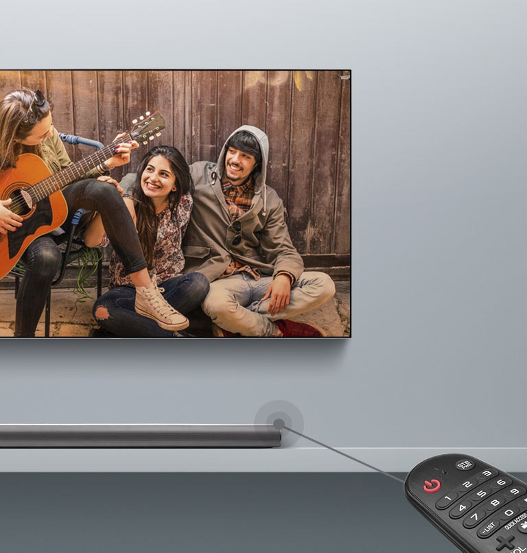 Contrôle avec la télécommande TV<br>2