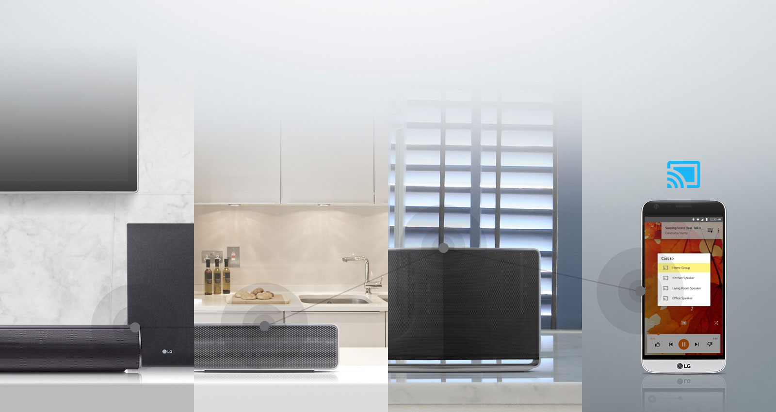 Écoutez de la musique dans toute la maison<br>1