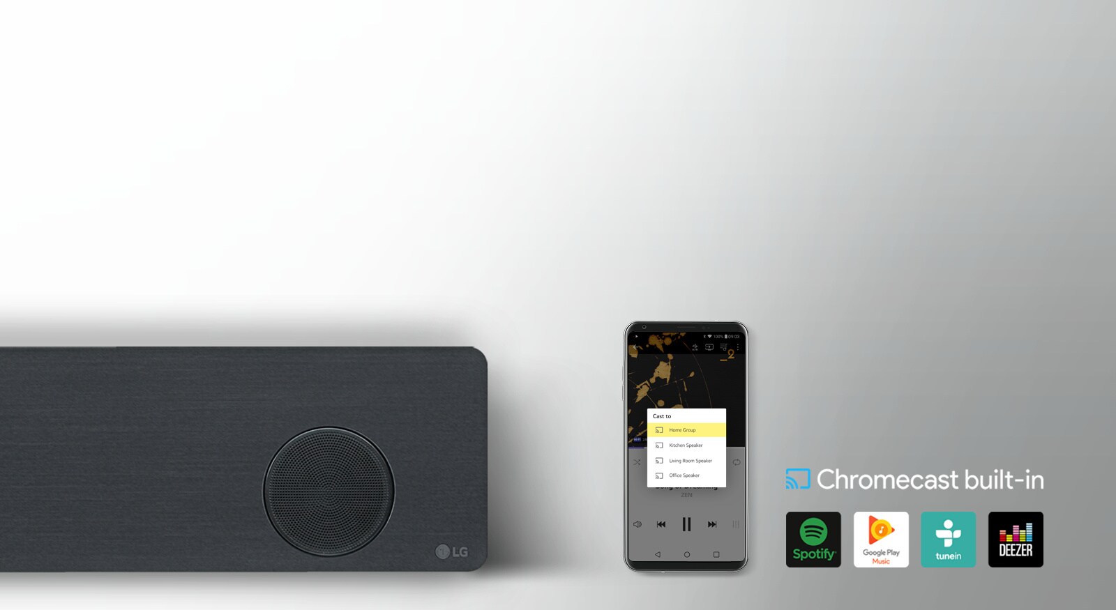Chromecast intégré<br>1