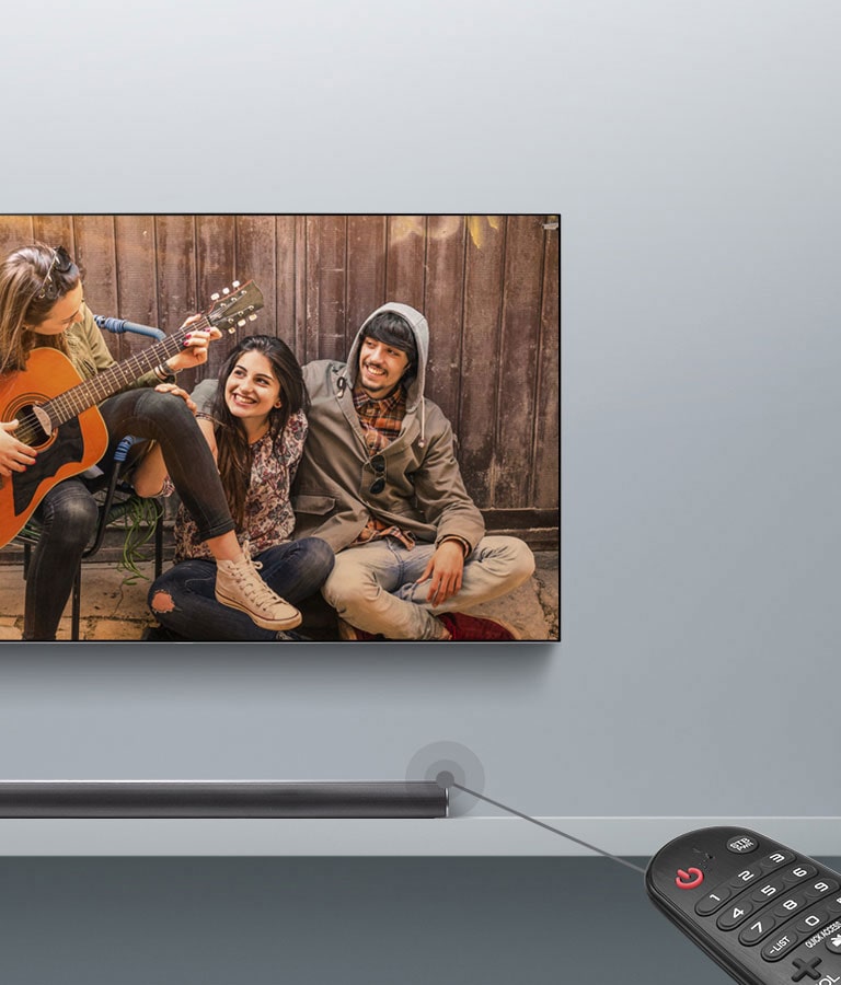 Contrôle avec la télécommande TV2