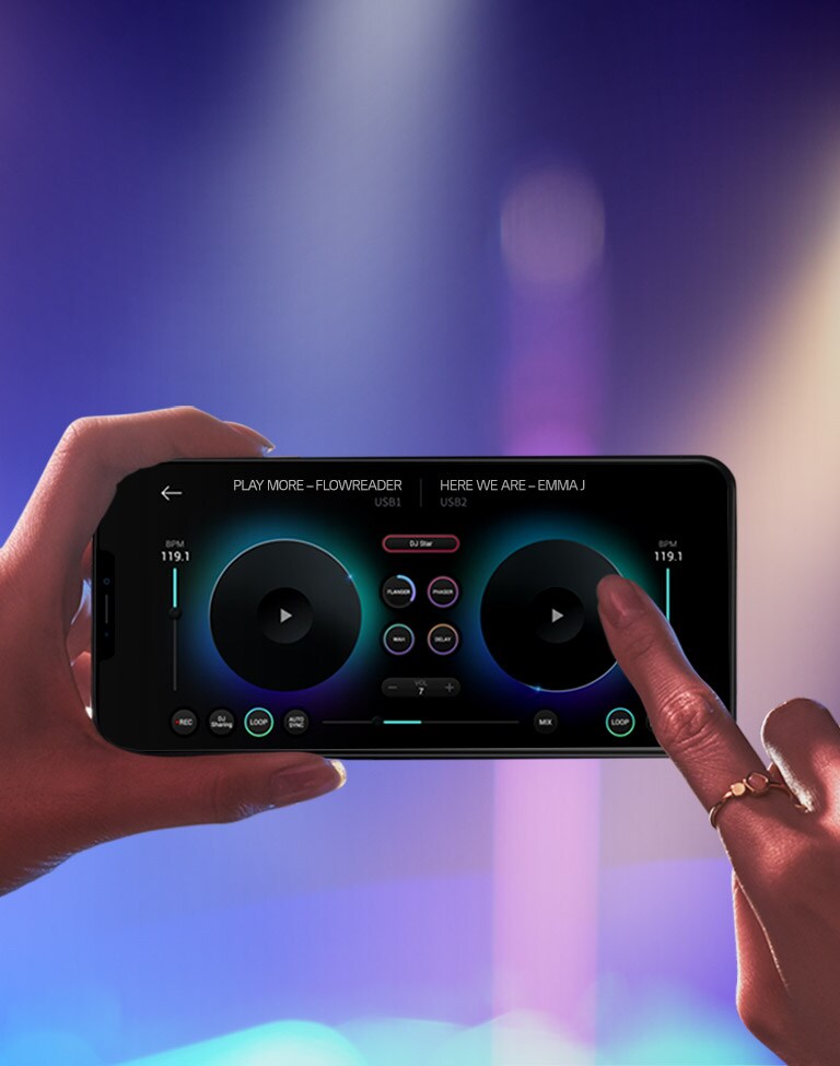 Contrôlez à distance avec l'application DJ2