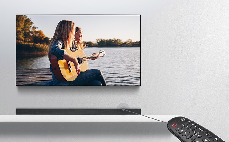 Contrôle avec la télécommande TV<br>2