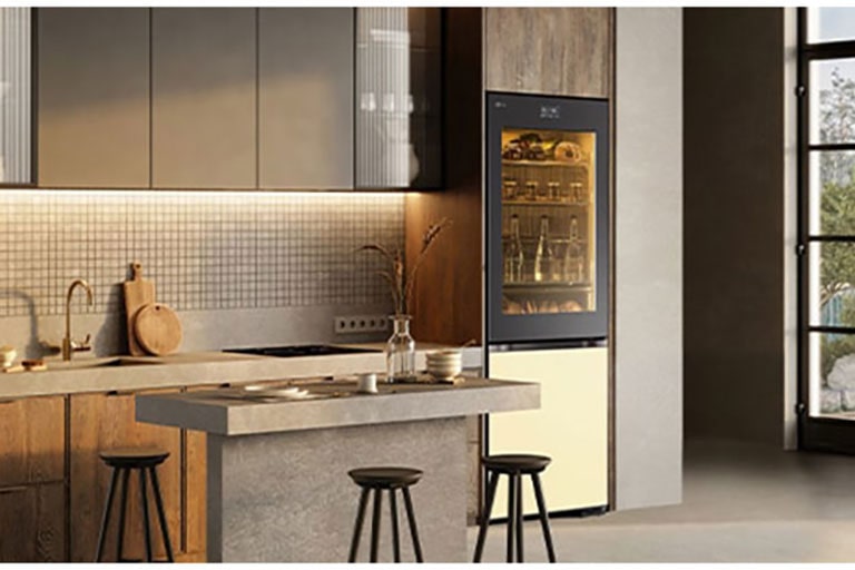 Une vie colorée, un réfrigérateur