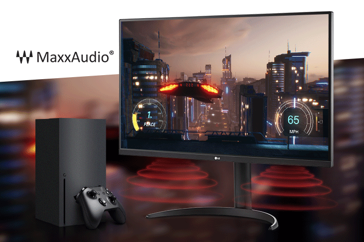 Expérience immersive compatible avec les jeux sur console 4K HDR.