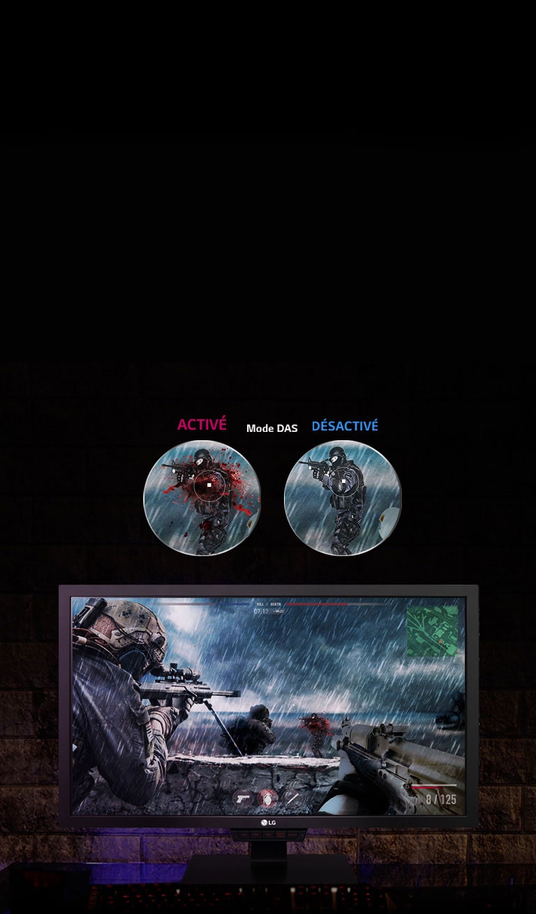 Plusieurs fonctionnalités Gaming: Mode DAS