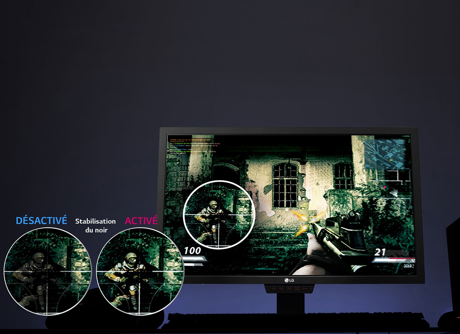 Plusieurs fonctionnalités Gaming: Black Stabilizer