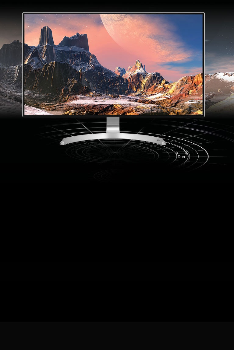 4 Side Borderless Design & Slim ArcLine Stand